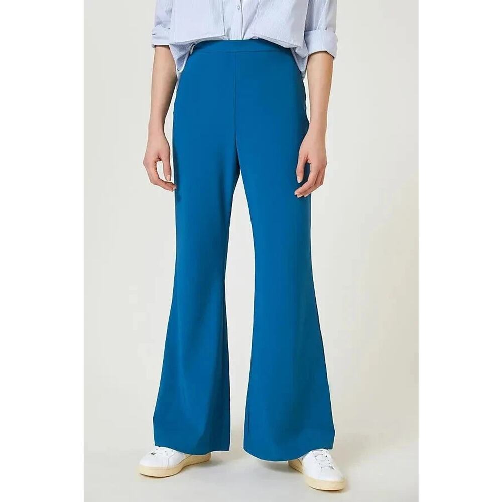 New Anthropologie Hutch Womens Blue Flare Leg Dress Pants XS